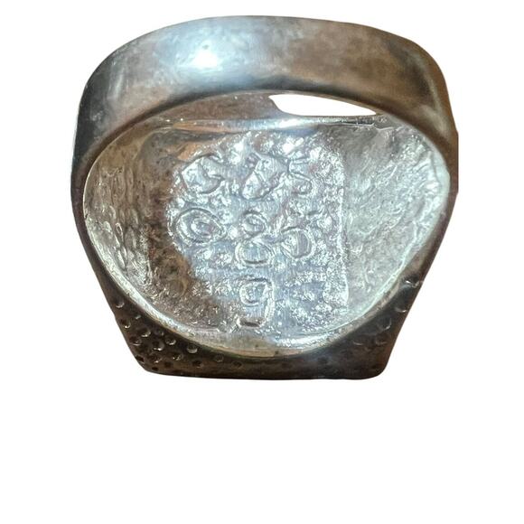 Vintage Men's G&S Sterling Silver Inlay Lightning Bolt-1985 Marked-size 8.5 - Picture 6 of 6